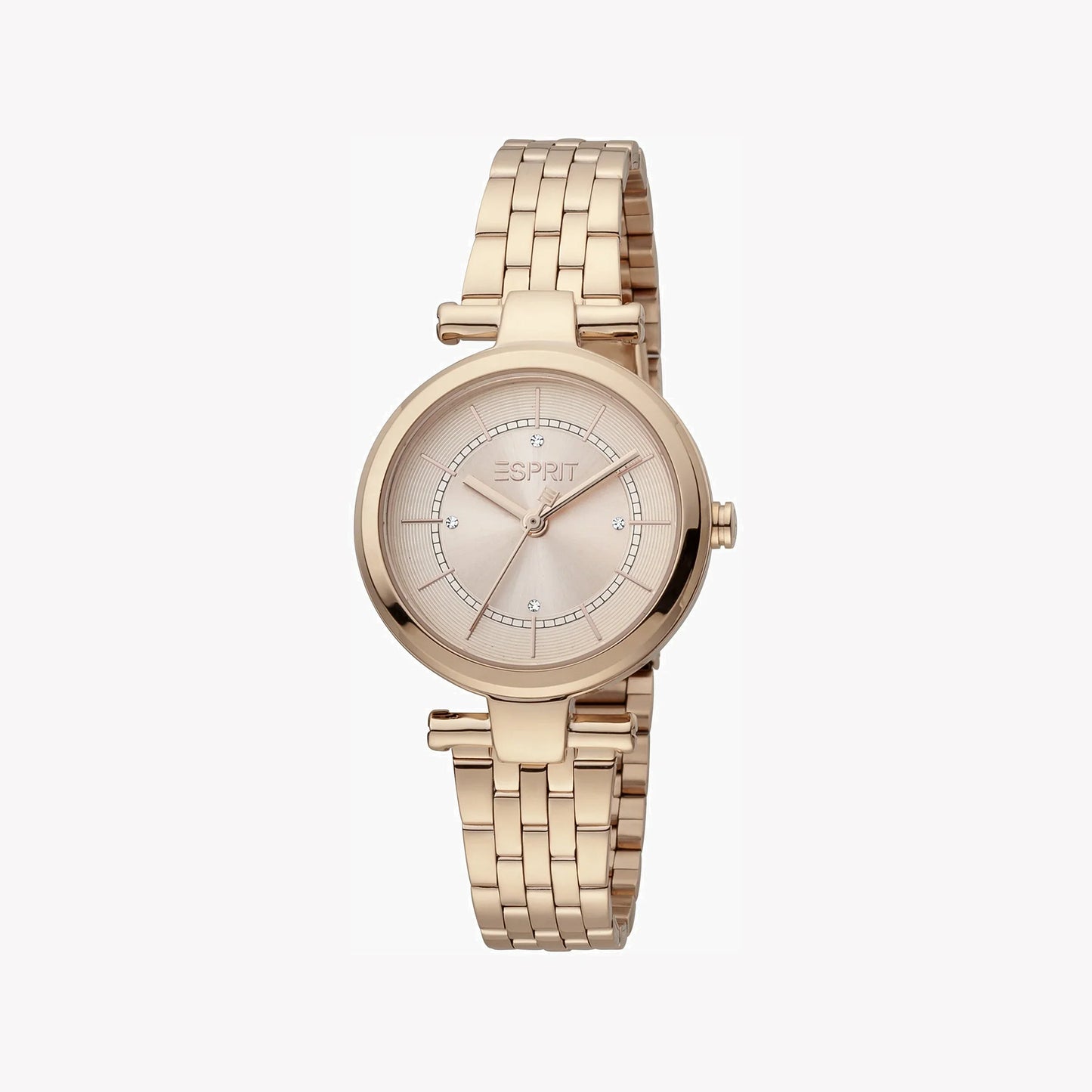 Esprit Women's Rose Gold Stainless Steel Watch, Round Case | Esm-12345