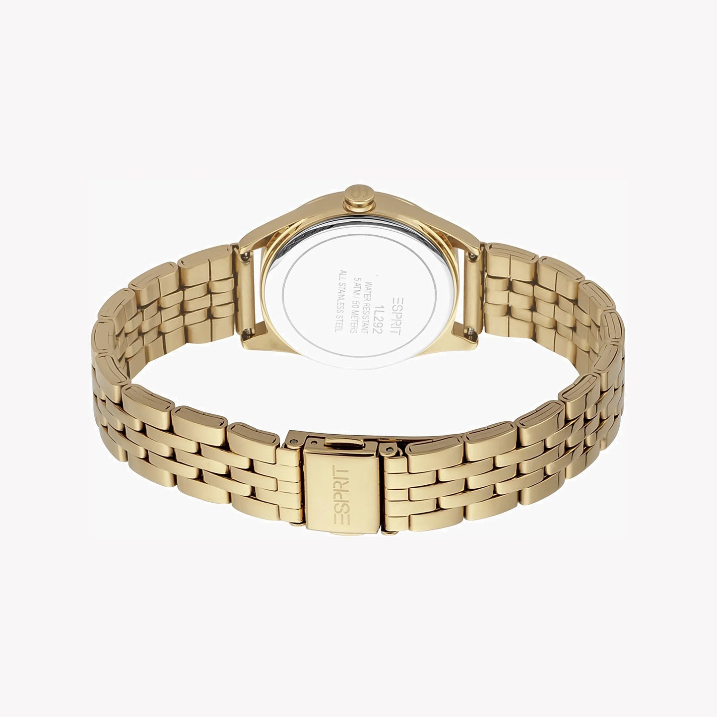 Esprit Women's Gold Stainless Steel Watch, Silver Dial | Es1l131m0015