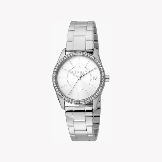 Esprit Women's Silver Stainless Steel Watch, Silver Dial | Es1l178m0025