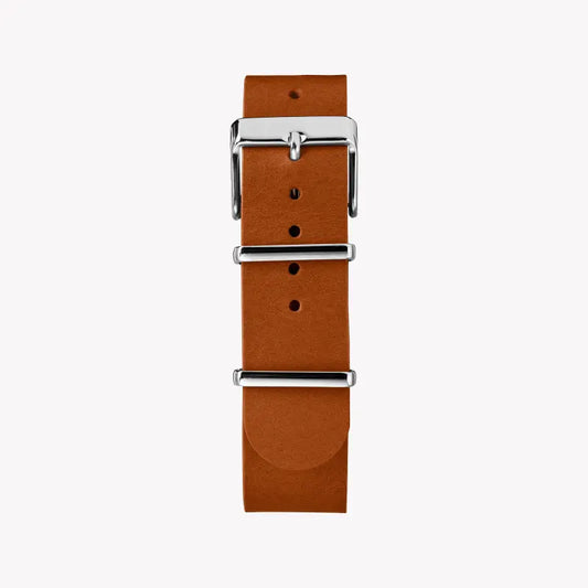 Timex Men's Brass Watch, Black Dial, Brown Leather Strap | Tw2p97900