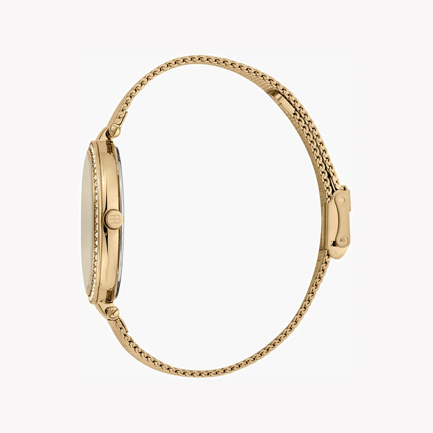 Esprit Women's Gold Stainless Steel Watch, Champagne Dial | Es1l123m0014
